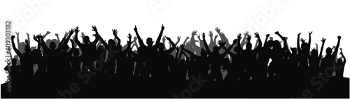 Cheering crowd at a concert. People raising hand at the concert, crowd concert