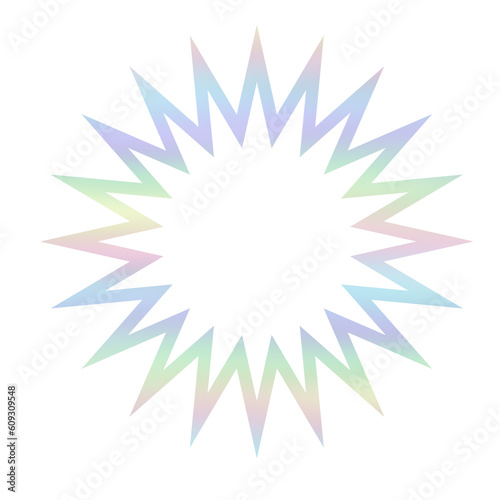y2k Hologram abstract star illustration element textured background