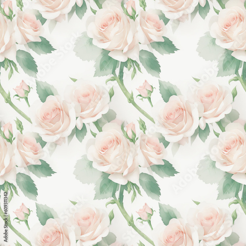 seamless background with roses © Алена Харченко