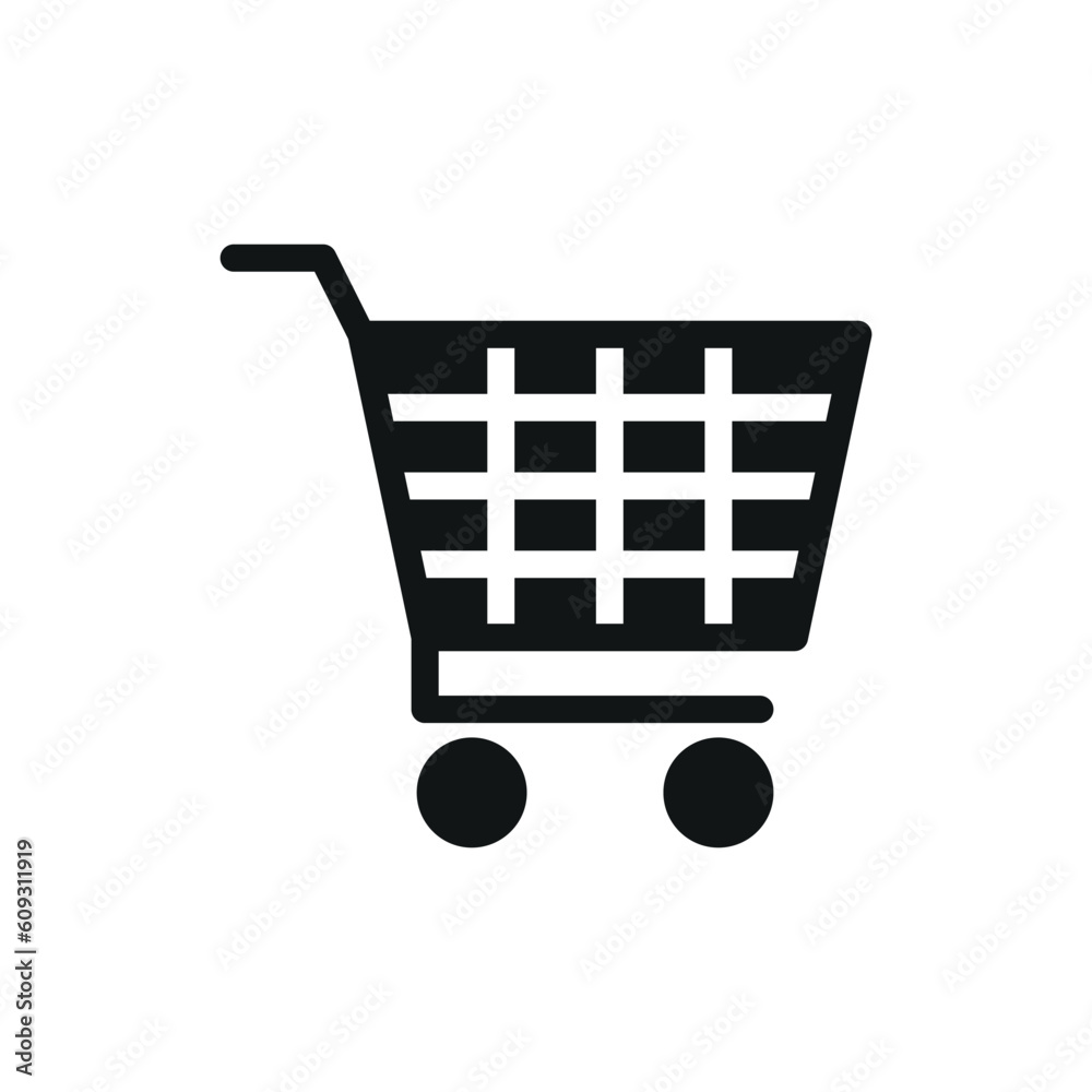 shopping cart sign symbol vector glyph icon shopping cart sign symbol vector glyph icon
