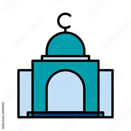 Filled Line Prayer room design vector icon design vector line icon svg