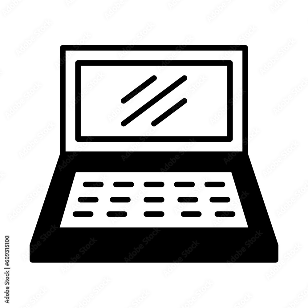 Solid Line Laptop design vector icon design vector line icon svg Solid Line Laptop design vector icon design vector line icon svg