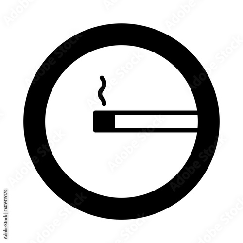 Solid Line Smoking Room design vector icon design vector line icon svg