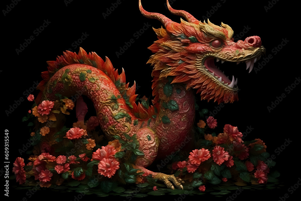 Obraz premium chinese style dragon