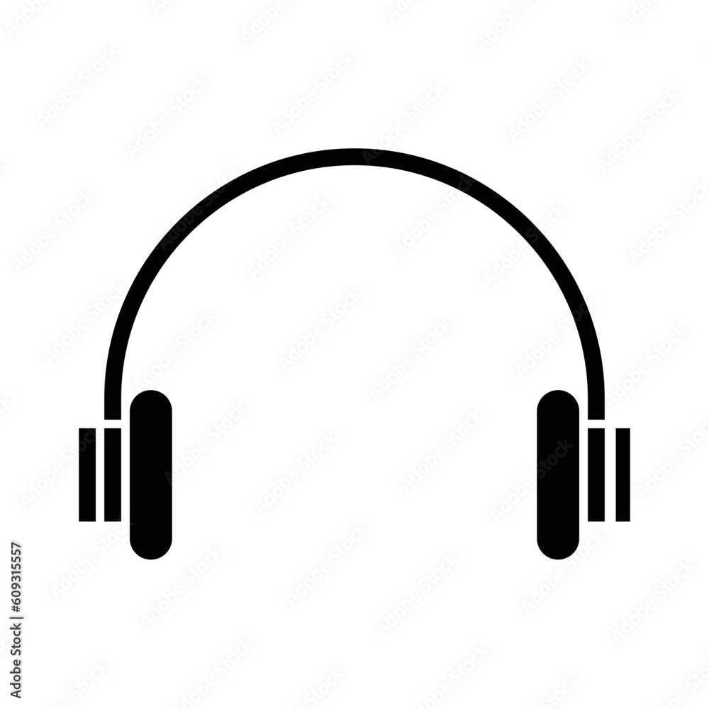 Solid Headset design vector icon design vector line icon svg Solid Headset design vector icon design vector line icon svg