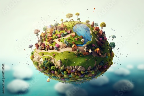 digital art mr planet design globe mr planet world concept art
