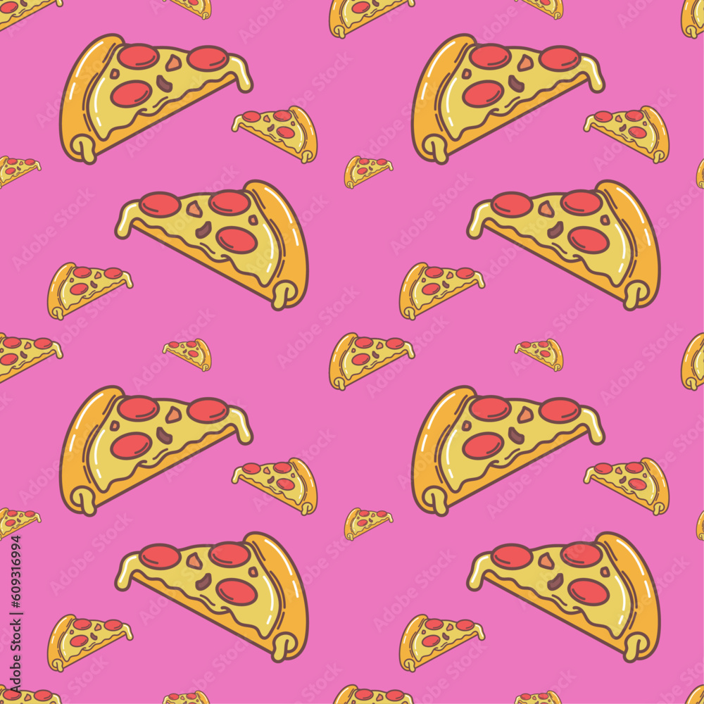 Obraz premium Perfect Kids Apparel Trendy Textile Wrapping Collage Print Seamless Pattern Illustrations - 06