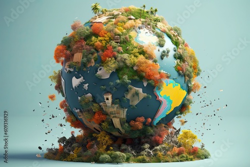 digital art mr planet design globe mr planet world concept art