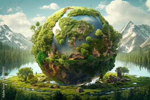 digital art mr planet design globe mr planet world concept art
