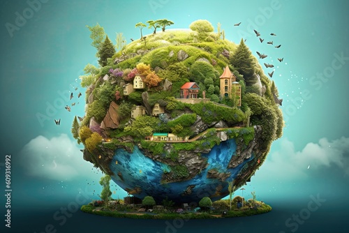 digital art mr planet design globe mr planet world concept art