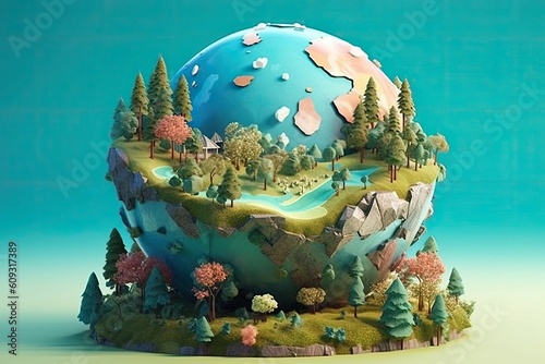 digital art mr planet design globe mr planet world concept art