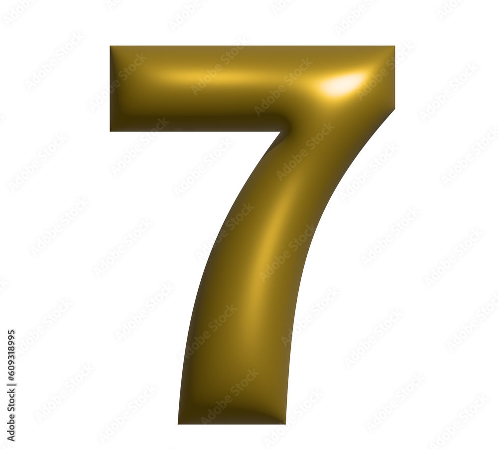 gold Balloon Numbers (Rendering), isolated on a white background gold Balloon Numbers (Rendering), isolated on a white background