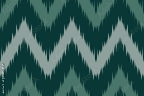 Green Cross stitch colorful geometric traditional ethnic pattern Ikat seamless pattern border abstract design for fabric print cloth dress carpet curtains and sarong Aztec African Indian Indonesian 