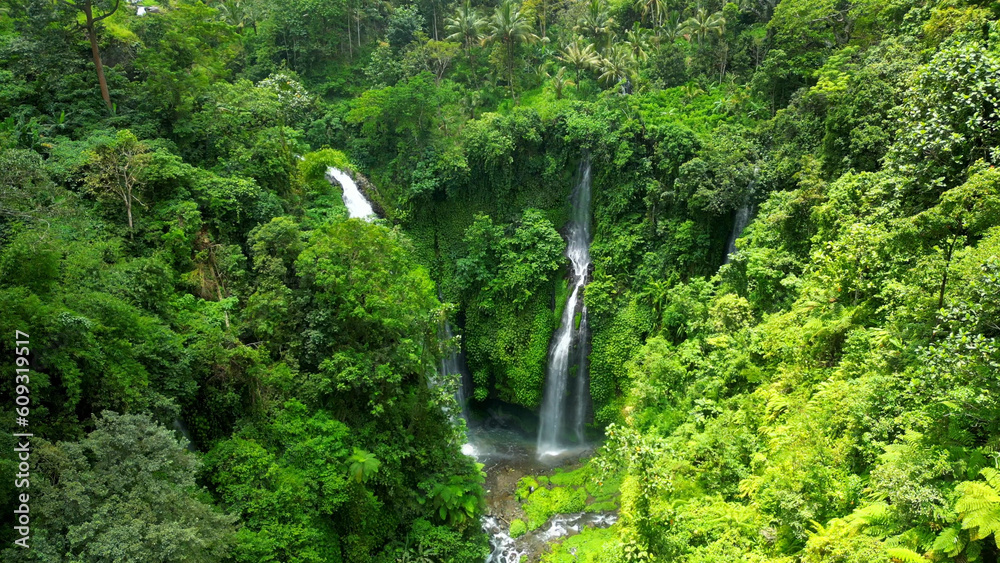 Bali Fiji Waterfall is Bali Places of Interest which contains information about Triple waterfalls located in Lemukih village, Sawan, Buleleng.	