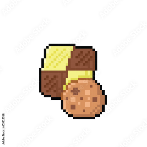 cookies in pixel art style
