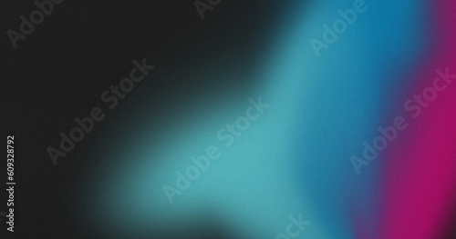 Banner abstract design of dark blue and pink colors gradient background. Grainy texture effect.