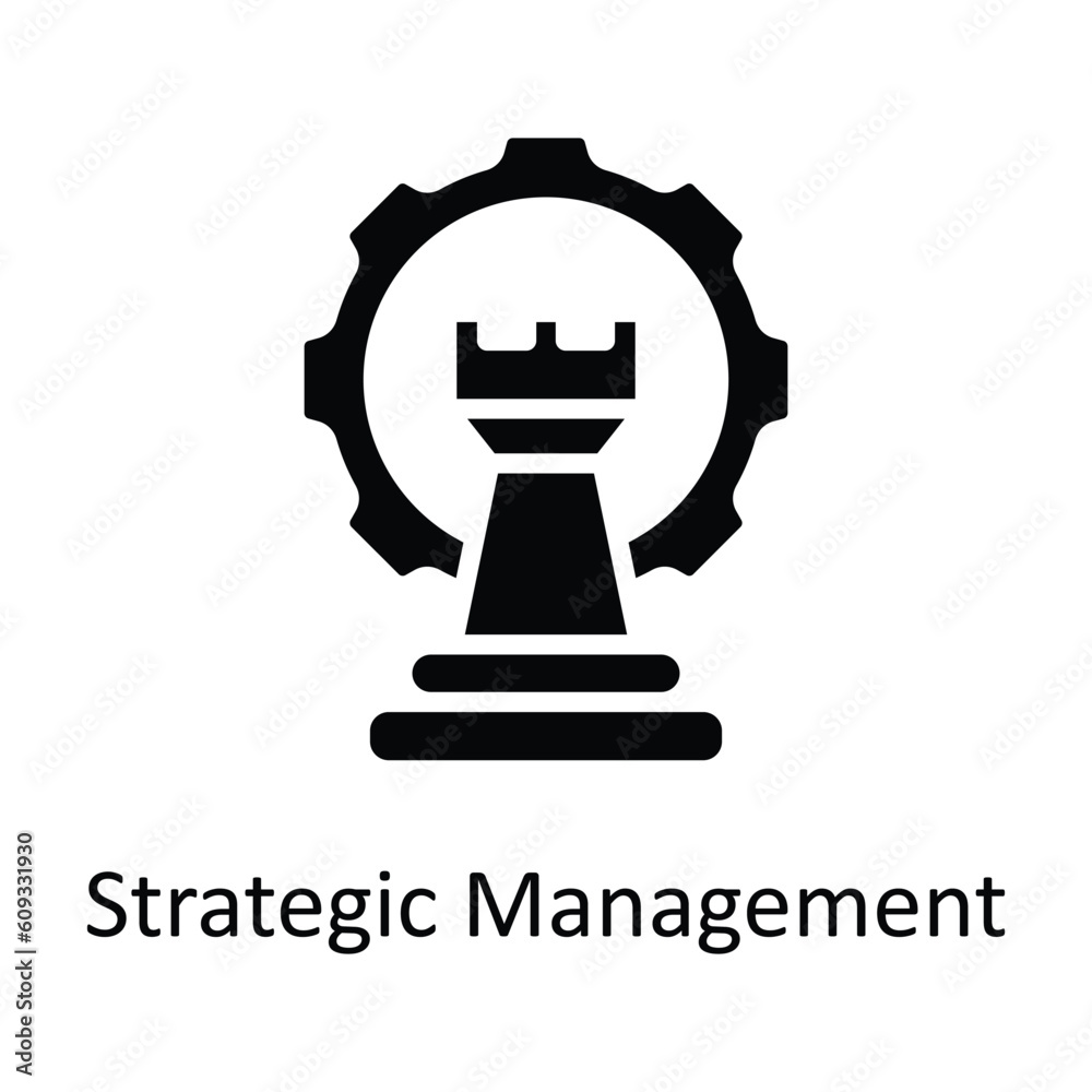 Strategic Management Vector solid Icon Design illustration. Digital Marketing Symbol on White background EPS 10 File Strategic Management Vector solid Icon Design illustration. Digital Marketing Symbol on White background EPS 10 File