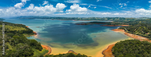Aerial panorama of Lake Arenal situated in the northern highlands of Costa Rica. photo
