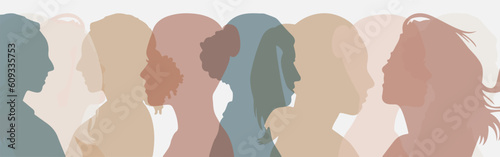 Women's History month banner in soft color