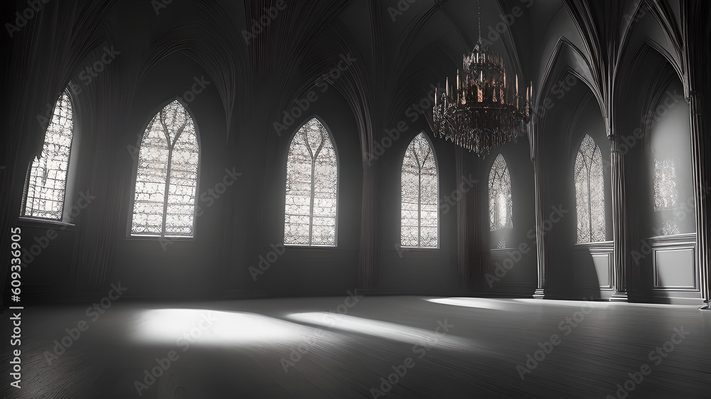 Digital Gothic Castle Backdrop