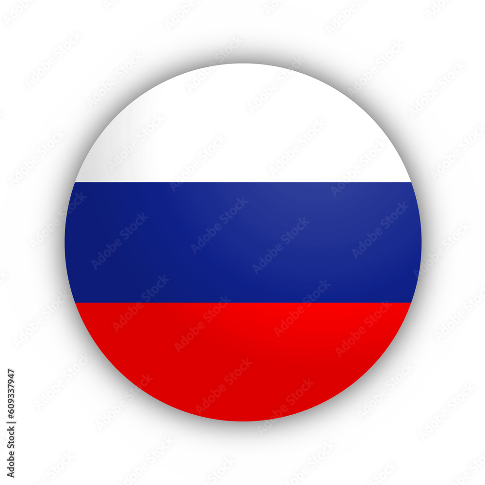 Flaga Rosji Przycisk Flaga Rosji Przycisk