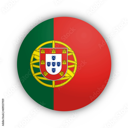 Flaga Portugali Przycisk