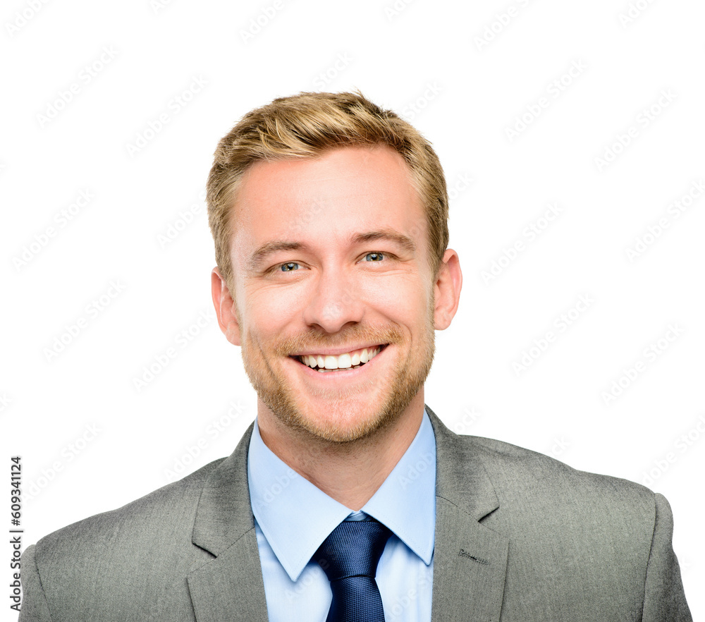 Portrait, smile and corporate with a business man in studio isolated on a white background for work. Professional, confident and a happy male accountant in a suit for his finance or banking career Portrait, smile and corporate with a business man in studio isolated on a white background for work. Professional, confident and a happy male accountant in a suit for his finance or banking career