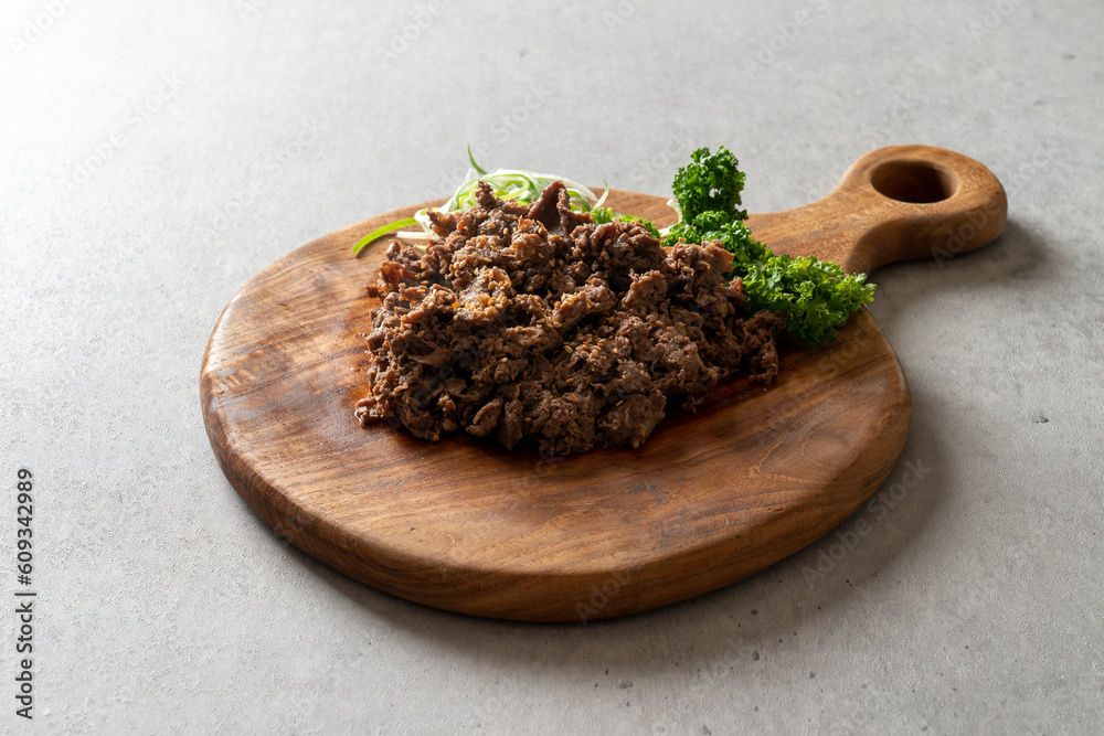 Pork, neck meat, beef bulgogi, pork belly, front leg, pork