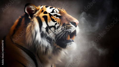 Tigers and Nature, Created using generative AI.