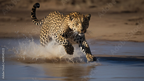 Tigers and Nature, Created using generative AI.