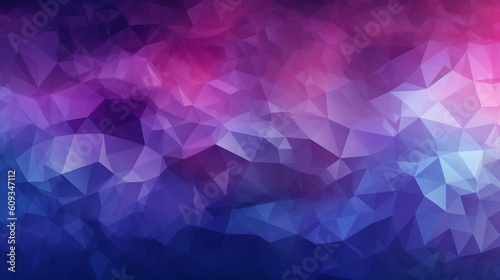 Triangular design with gradient background, purple and pale indigo