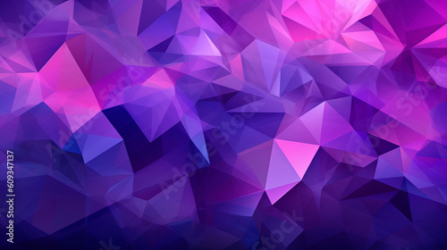 Triangular design with gradient background  purple and pale indigo