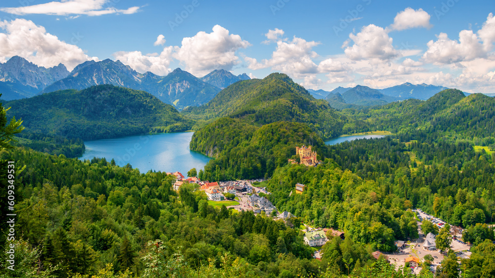 Alps mountain landscape, Bavaria Germany