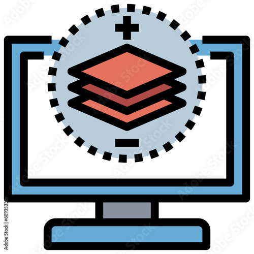 layers line icon,linear,outline,graphic,illustration