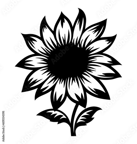 sunflower isolate on white background