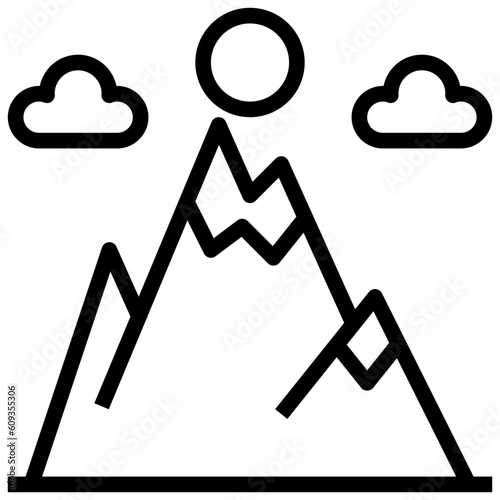 altitude line icon,linear,outline,graphic,illustration