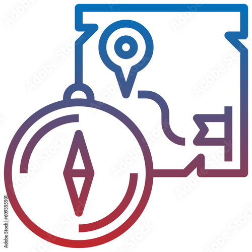 navigate line icon,linear,outline,graphic,illustration
