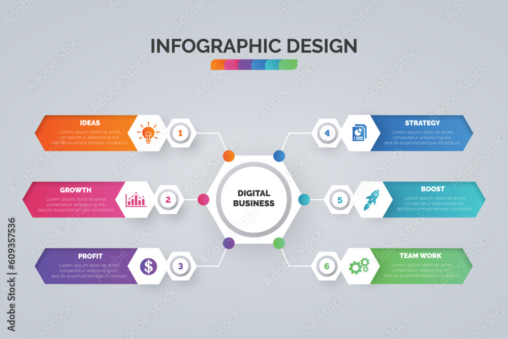 Timeline infographic visualization design template and business icons ...