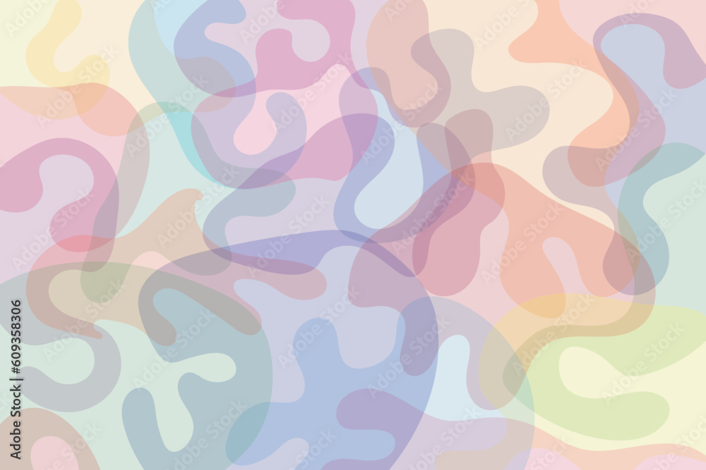 Abstract background with wavy lines and spots in pastel colors. Abstract background with wavy lines and spots in pastel colors.