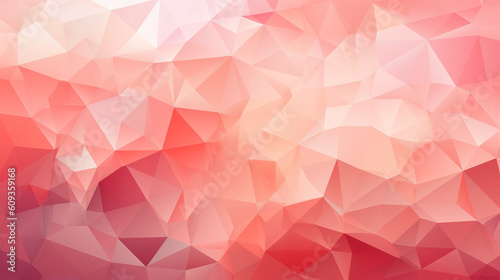 Triangular design with gradient background, pale red
