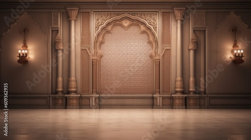 Opulent Indian Classic Luxury Wall Backdrop