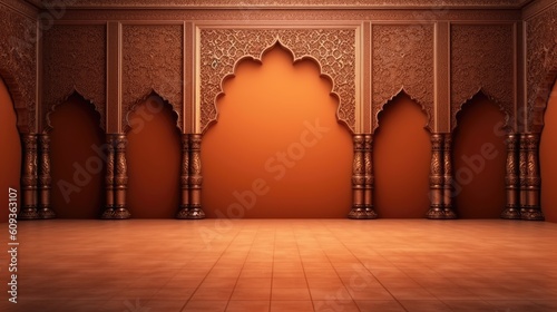 Opulent Indian Classic Luxury Wall Backdrop photo