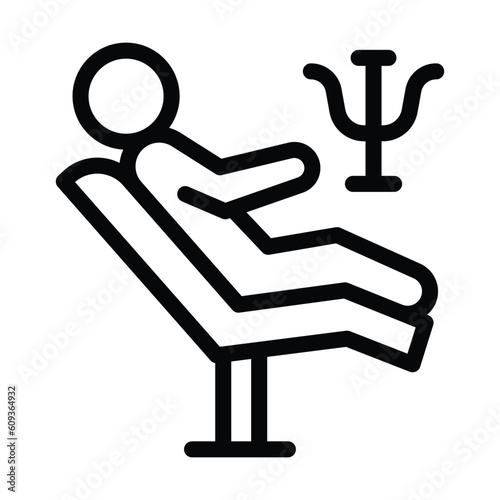 massage line icon illustration vector graphic