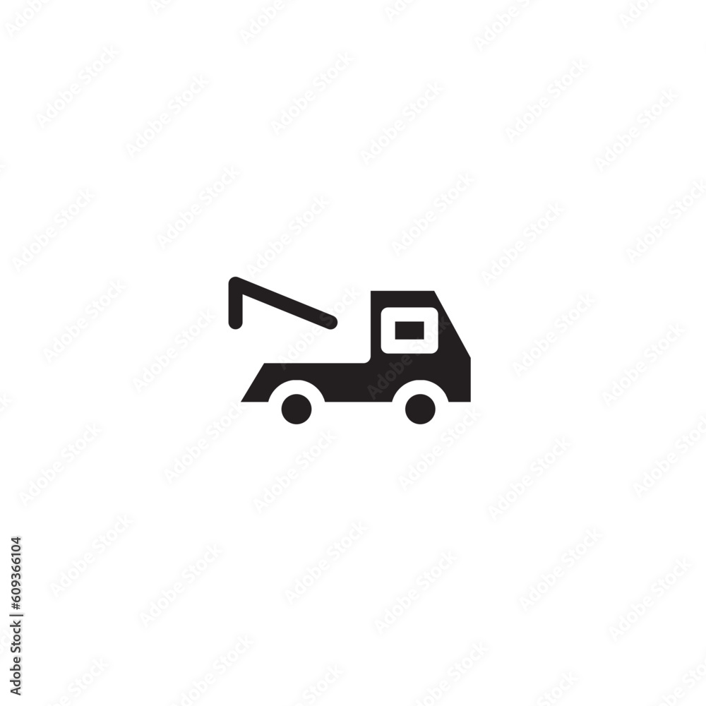 Car Tow Truck Solid Icon