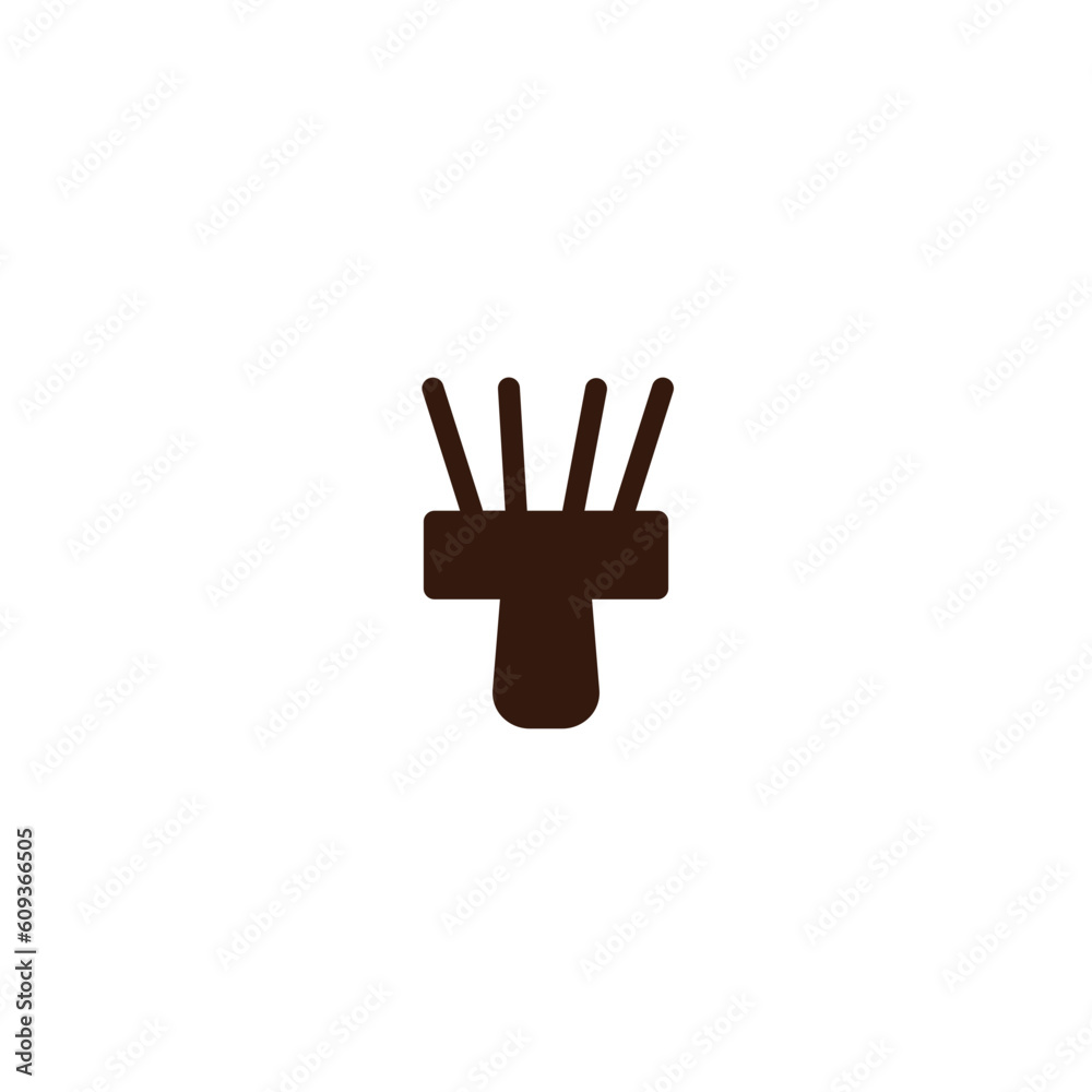Obraz premium Hair Cleaner Tool Solid Icon