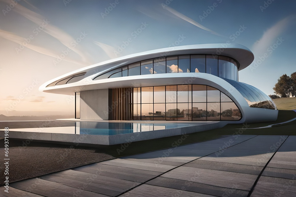 Obraz premium building at night