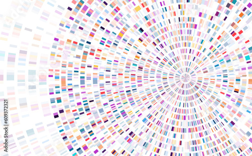 Dna test infographic. Genome sequence map.