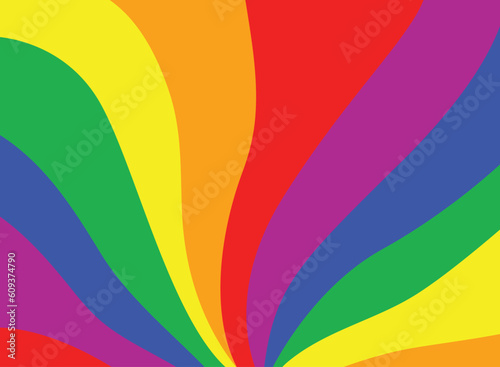 Rainbow background . LGBT flag. Pride.Diversity. Fabric Colorful.	