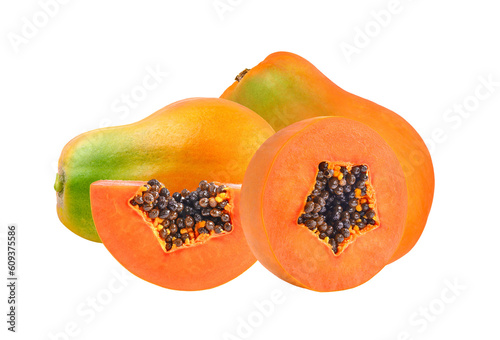 papaya on transparent png