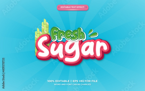 special text effect fresh sugar